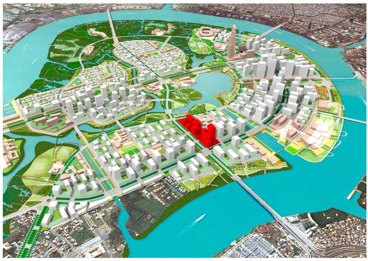 Thủ Thiêm Zeit River tọa lạc tại khu chức năng số 03 trong bản đồ quy hoạch khu đô thị mới Thủ Thiêm